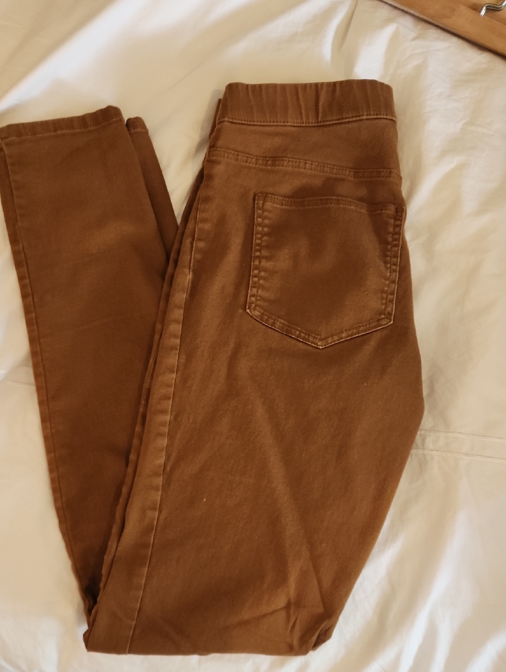 H&M Brown High-Waist Jeggings